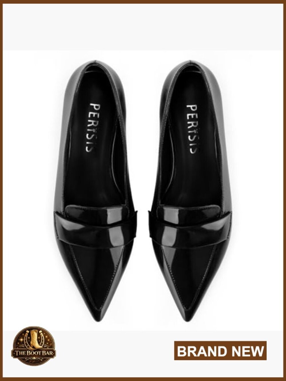 Patent Leather Pointed Toe Flats Slip On Loafers Dressy Comfort Shoes - Picture 4 of 7